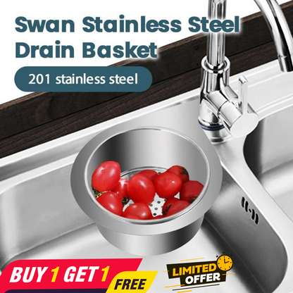 Multipurpose Kitchen Sink Swan Colander