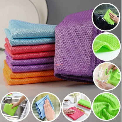 Streak-Free Miracle Cleaning Cloths - Reusable