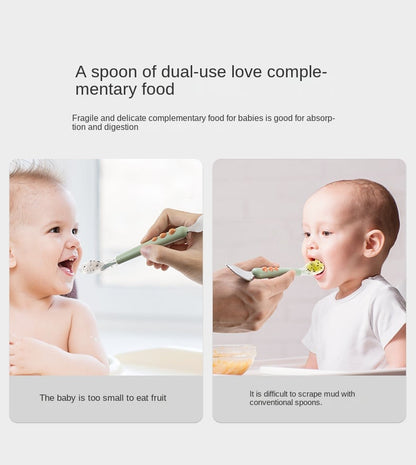 Baby Double Head Scraping Fruit Spoon