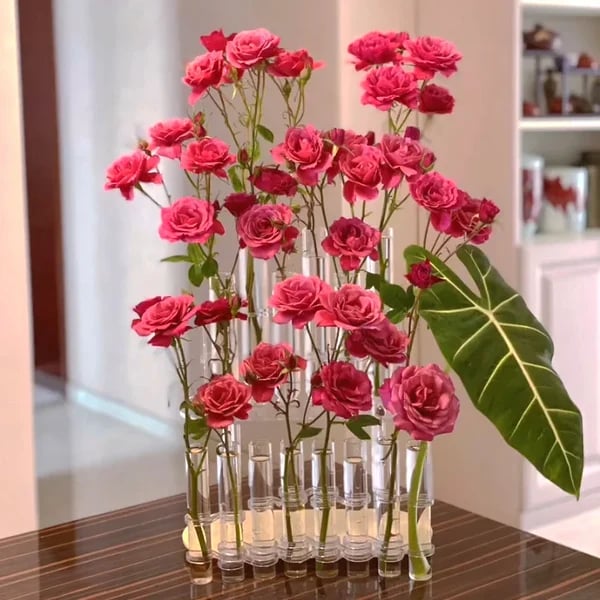 Hinged Flower Vase - 6 Tubes