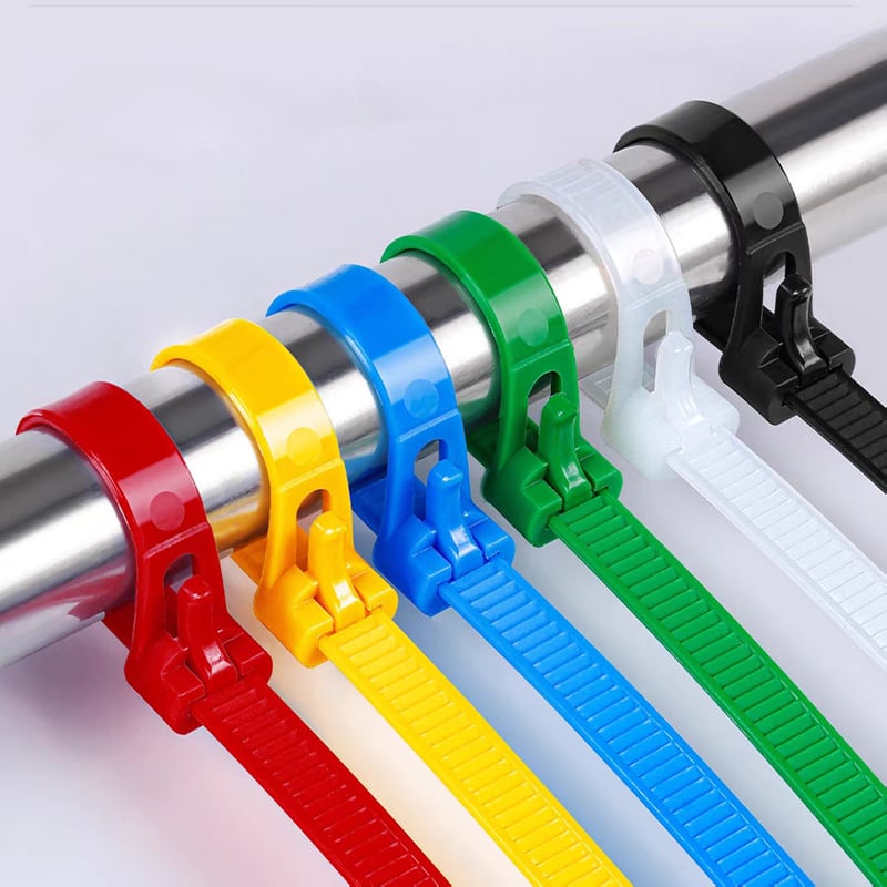 Buckle Self-locking Premium Nylon Cable Wire Ties - Pack Of 100