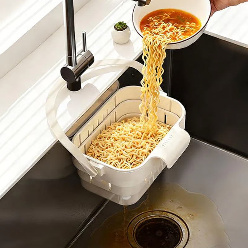 🥦🍅Collapsible Faucet-Hanging Sink Strainer Basket