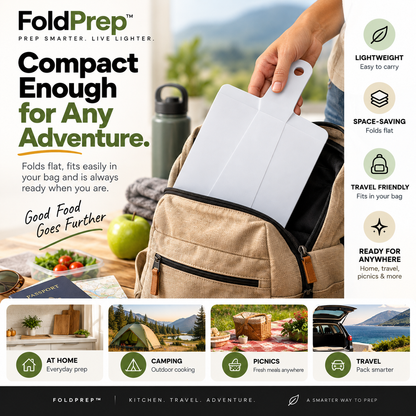 FOLDPREP™ Portable Folding Chopping & Prep Board