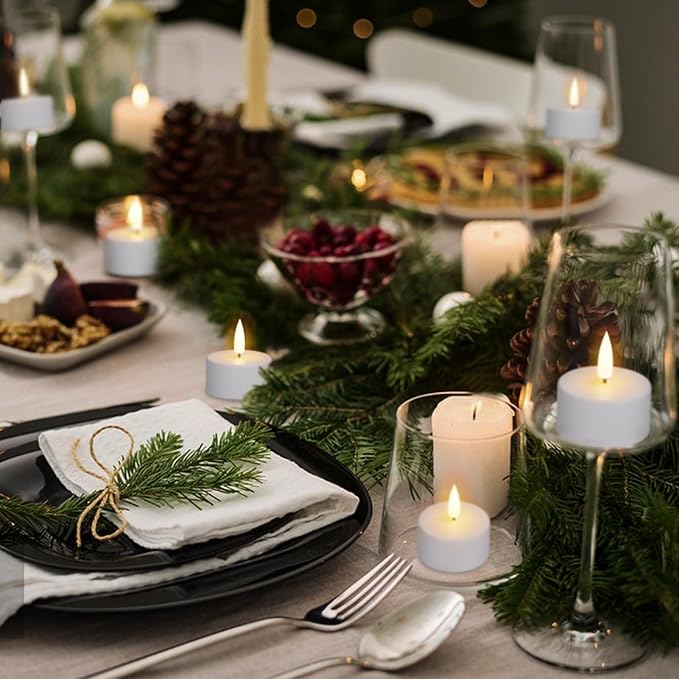 Rechargeable LED heat candles (flameless) – Set of 12