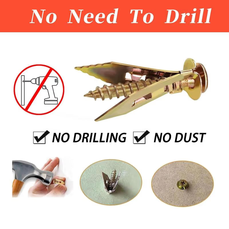Self Drilling Drywall Anchors with Screws Kit (Pack Of 60)