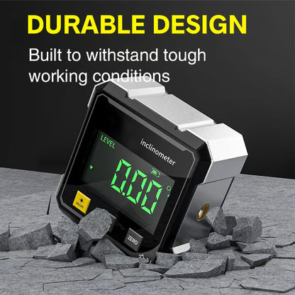 🔥4-Side Magnetic Digital Angle Gauge with Laser