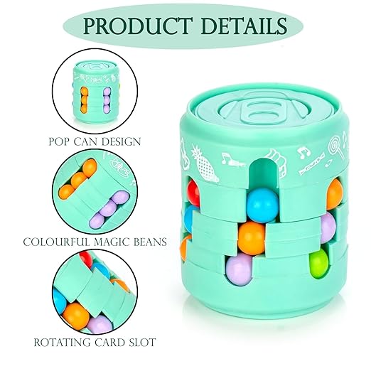 Handheld Magic Bean Cube - 360° Rotating Fidget Toy