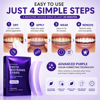 Purple Whitening Strip - Pack of 14 Strips