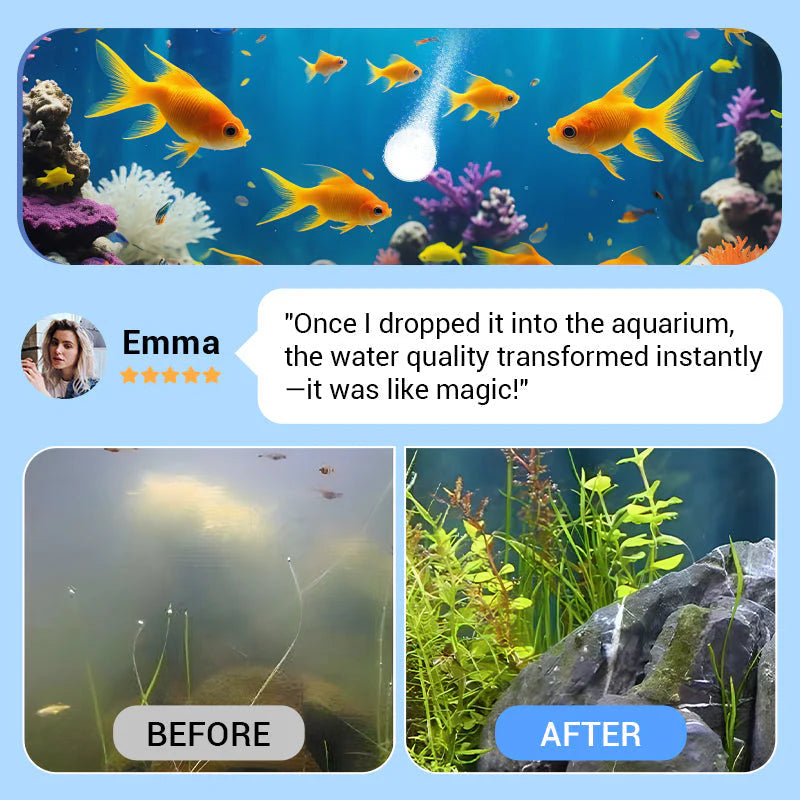 ♻️Powerful Aquarium Water Purification Tablet - 300gm🌿