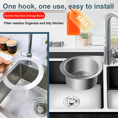 Multipurpose Kitchen Sink Swan Colander
