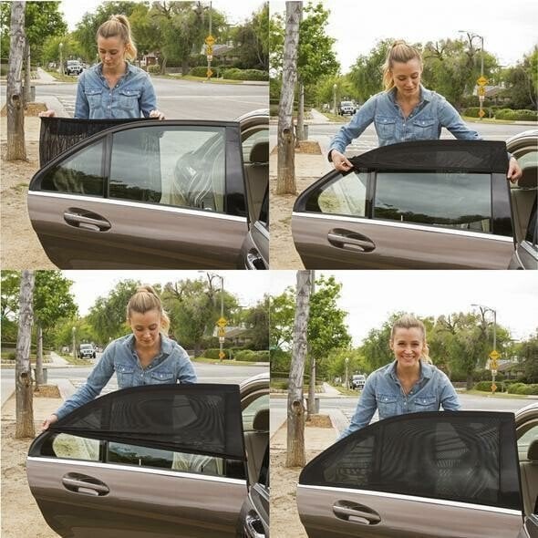 Universal Car Window Screens - Pack Of 4