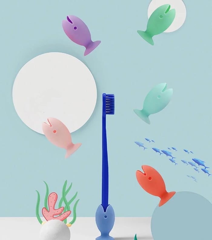 Tooth Brush Cover Cap Stand - Pack Of 4