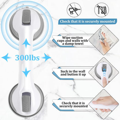 Suction Cup Bathroom Handle, Pack of 2