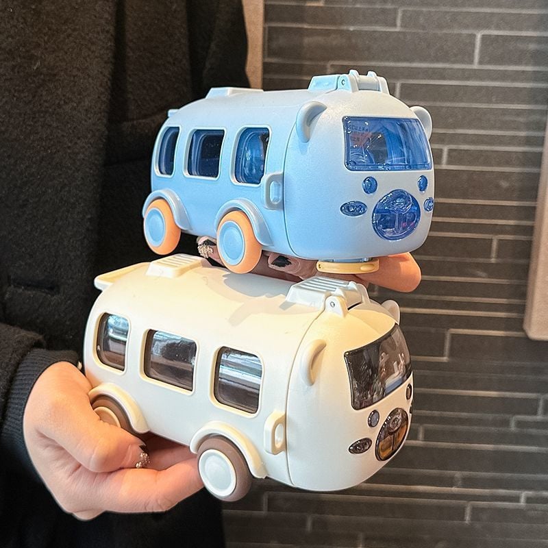 Portable Water Cup in Bus Shape with Strap（16.9 Oz）