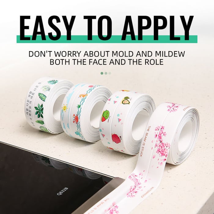 Magic Anti-Mold Peel & Stick Self Adhesive Caulk Tape Strip