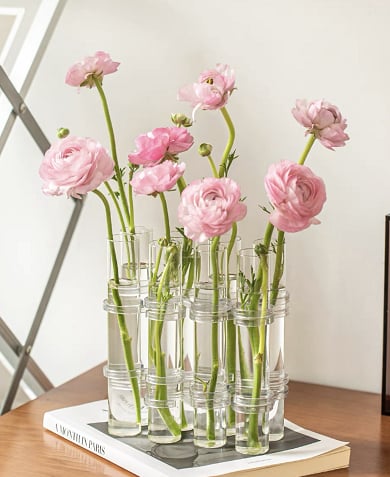 Hinged Flower Vase - 6 Tubes