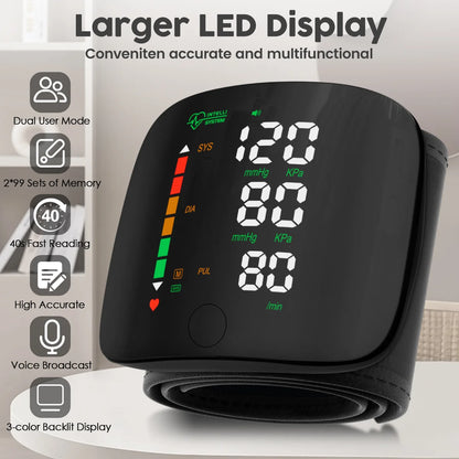 PulseGuard™ Wrist Blood Pressure Monitor