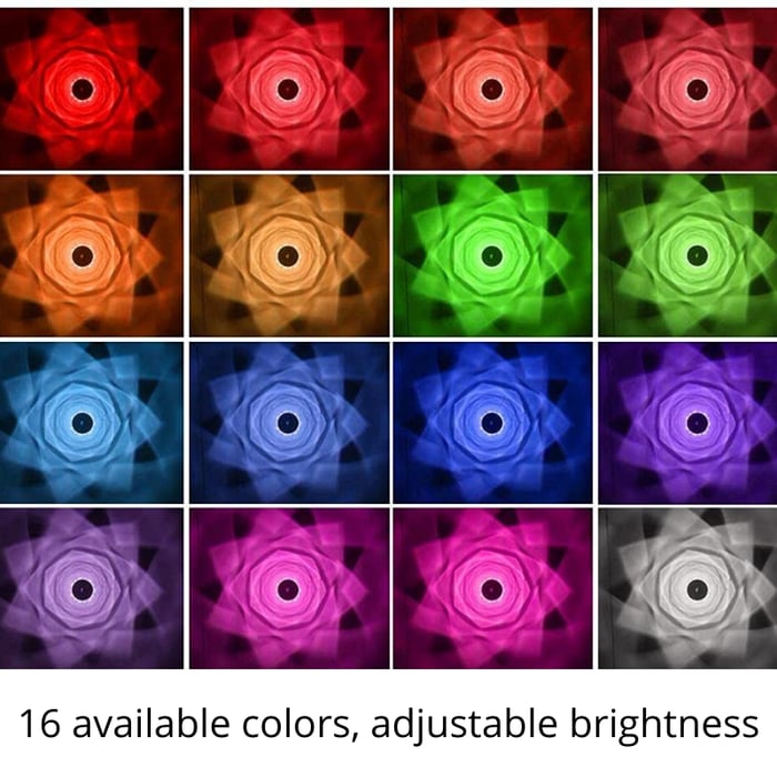 16 Colors Rose Rays Crystal Diamond Table Lamp