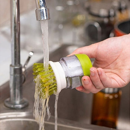 Kitchen Soap Dispensing Palm Brush