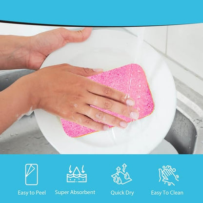 Rainbow Non-Scratch Cleaning Cloths (12 Layers Pack)