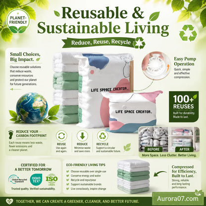 Vacuum Storage Bags – Press & Seal (Pack Of 5)