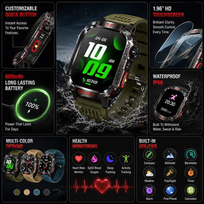 CZTICLE® Touchscreen Waterproof Smart Watch