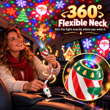 🎅USB Christmas Car Projector – Transform Your Windows into a Magical Holiday Light Show!🎄