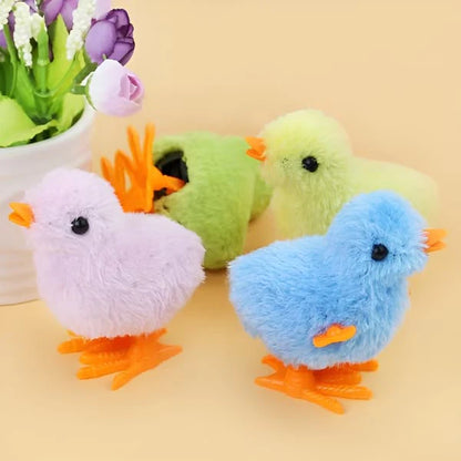 Jumping wind saw chicken toy Pack of 2