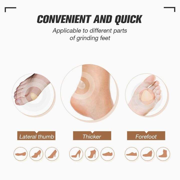 Self-adhesive Invisible Heel Anti-wear Sticker - Pack Of 50