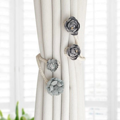 Floral Curtain Ties - Pack Of 2
