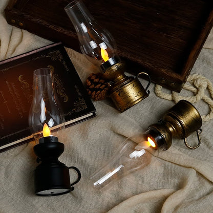 LED Vintage Kerosene Lamp Electronic Swing Candle