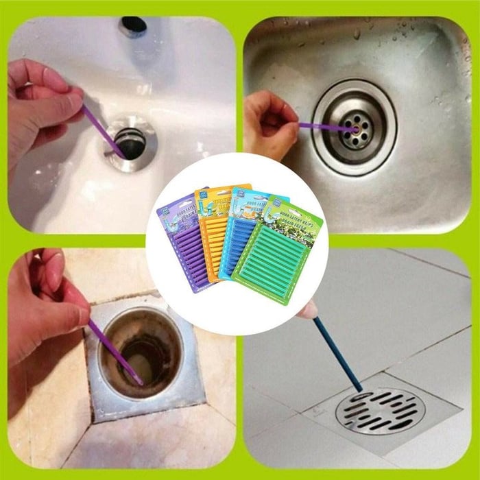 Oil Decontamination Kitchen Toilet Bathtub Drain Cleaner - Pack Of 12