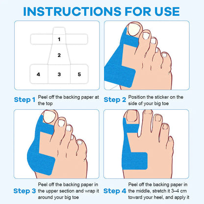 👣Pre-cut Hallux Valgus Corrector Kinesiology Tape