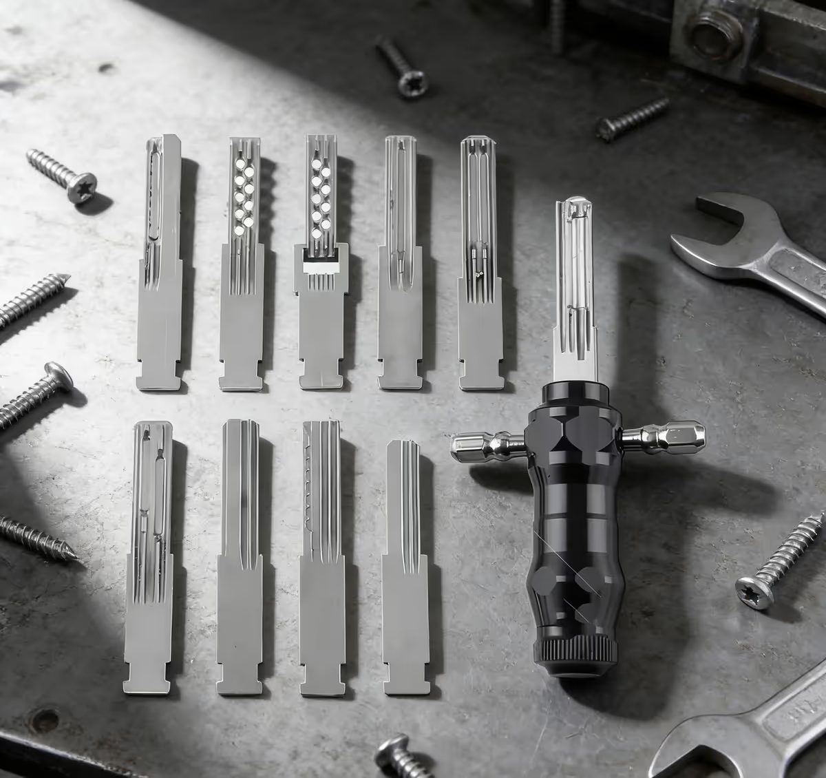 Tubular Lock Pick Set – 9-in-1 Precision Locksmith Tool Kit