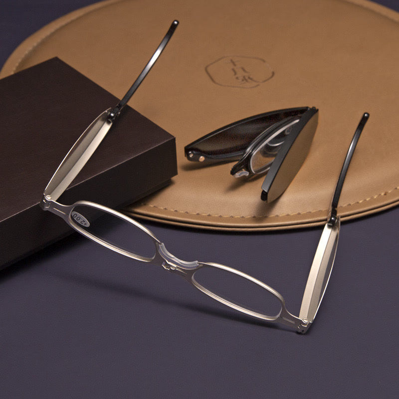 Anti Blue Light Folding Reading Glasses – Slim Pocket Readers for Phone & Screen Use