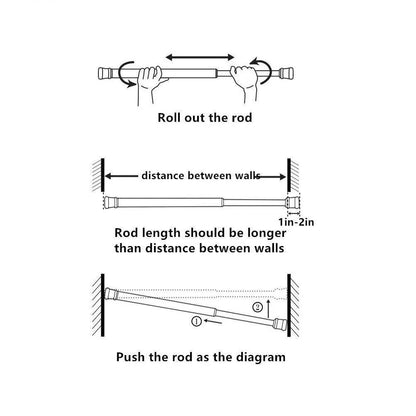 DRILL-FREE LENGTH ADJUSTABLE MULTIPURPOSE ROD |⏰LIMITED PERIOD OFFER⏰