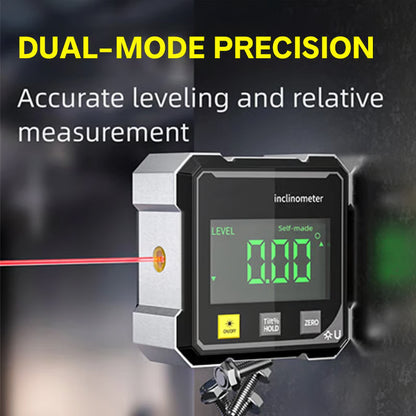 🔥4-Side Magnetic Digital Angle Gauge with Laser