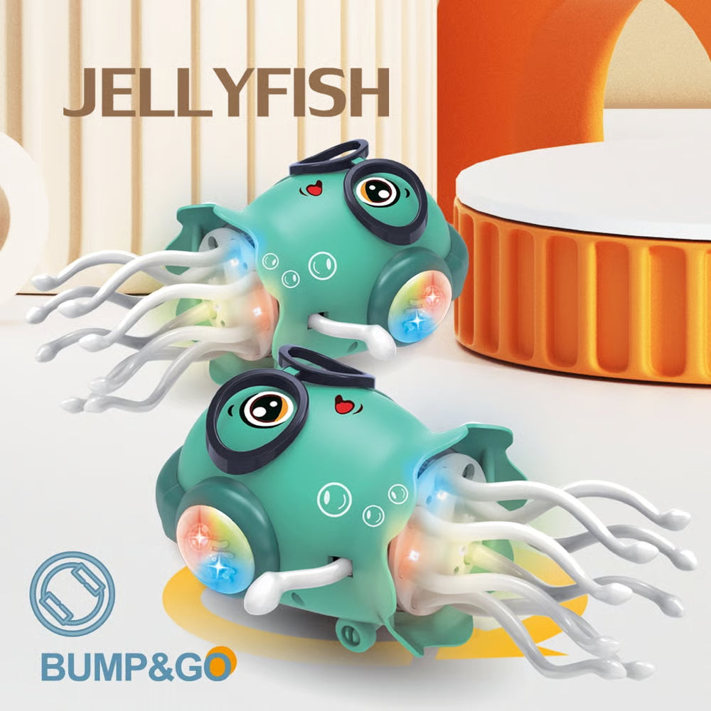 🏆Hot Sale⚡Magic Dancing Jellyfish Toy： LED Lights, Music & Smart Obstacle Avoidance