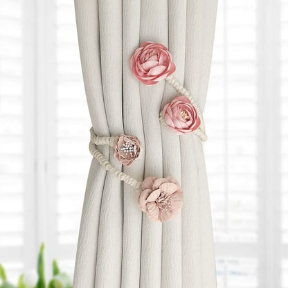 Floral Curtain Ties - Pack Of 2