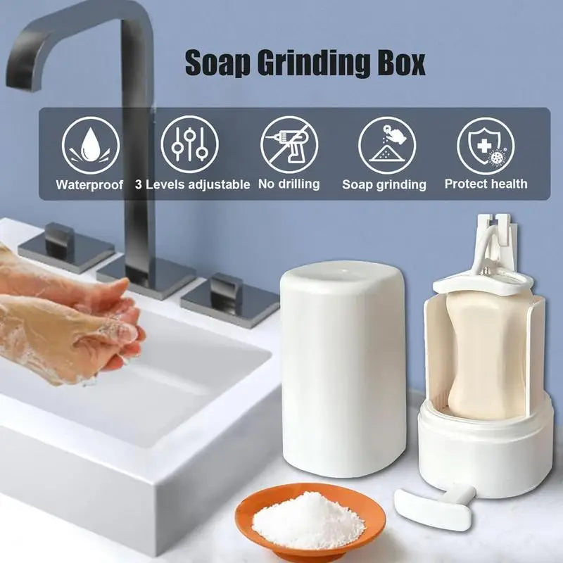 Wall-mounted Soap Grinder Dispenser for Hand Washing