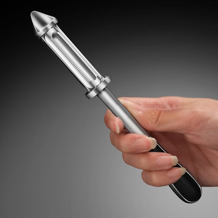Multifunctional vegetable peeler made of stainless steel