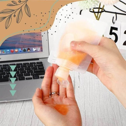 Portable Travel Fluid Makeup Packing Bag - Pack Of 5