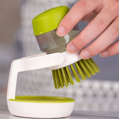 Kitchen Soap Dispensing Palm Brush