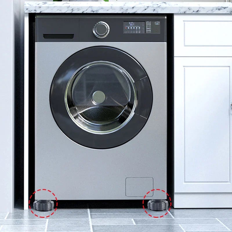 Height-Adjustable Washing Machine Stand - Pack Of 4