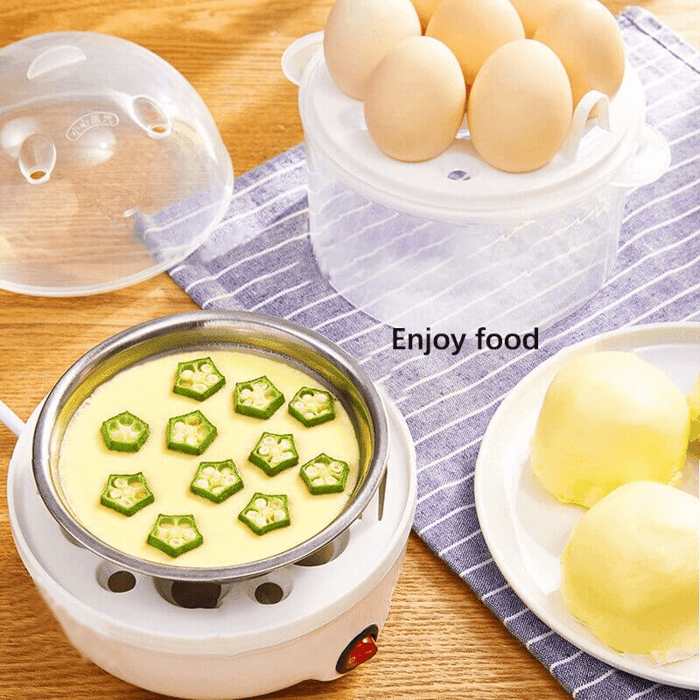 Mini egg cooker with automatic power off