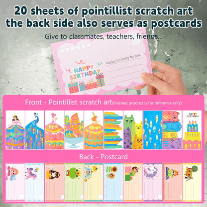 DIY Rainbow Scratch Art