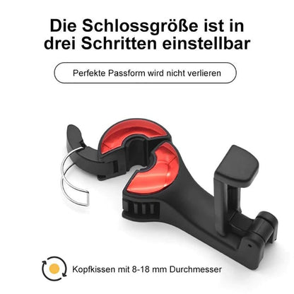 Headrest mount car hook