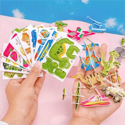 Educational 3D Cartoon Puzzle