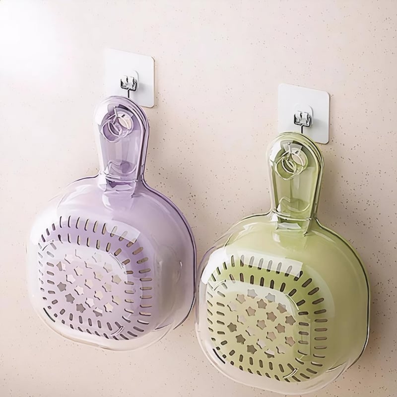 Kitchen Dual-Layer Draining Basket with Handle
