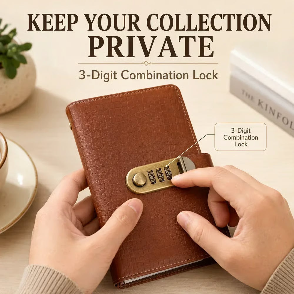 VaultMate™ Savings Book – Lockable Cash Organizer & Savings Planner
